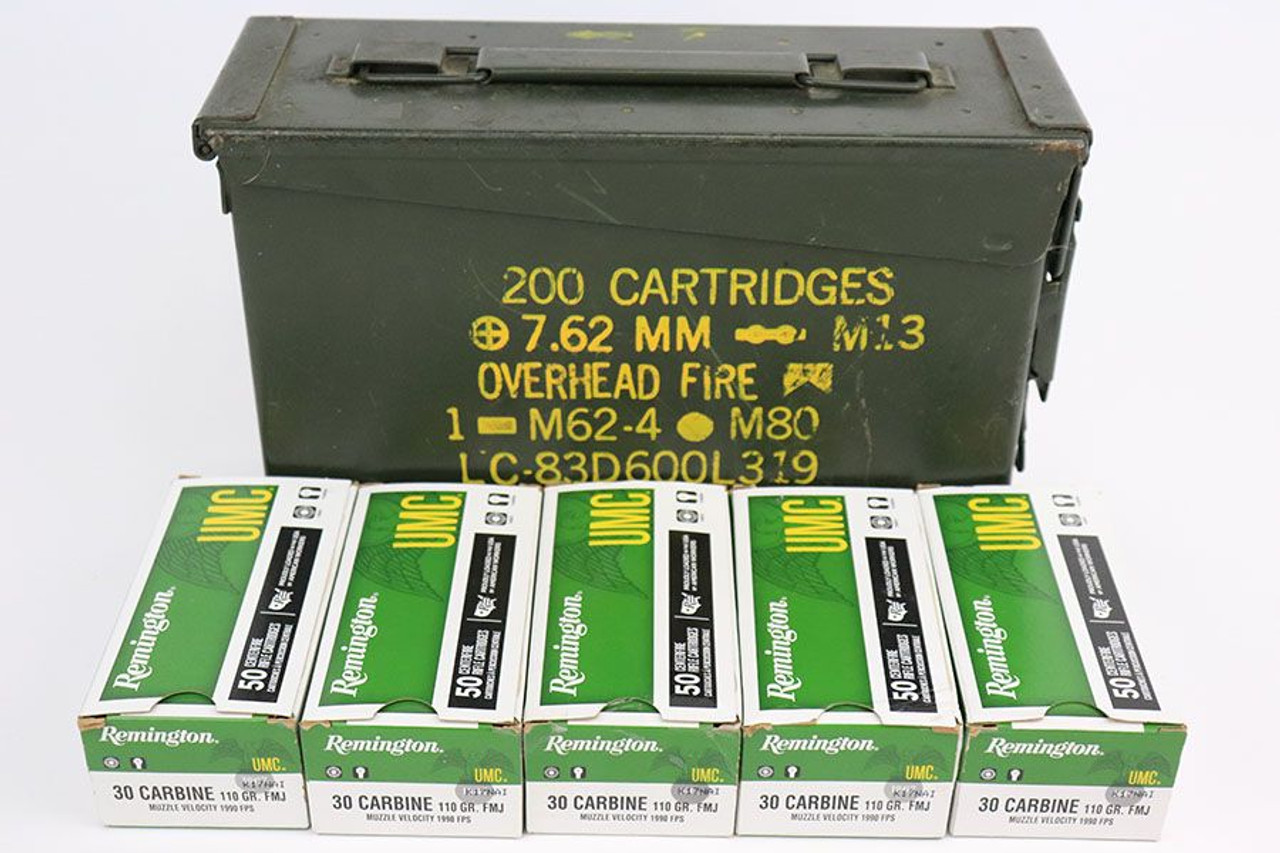 250 Rounds .30 Carbine Ammo - 1
