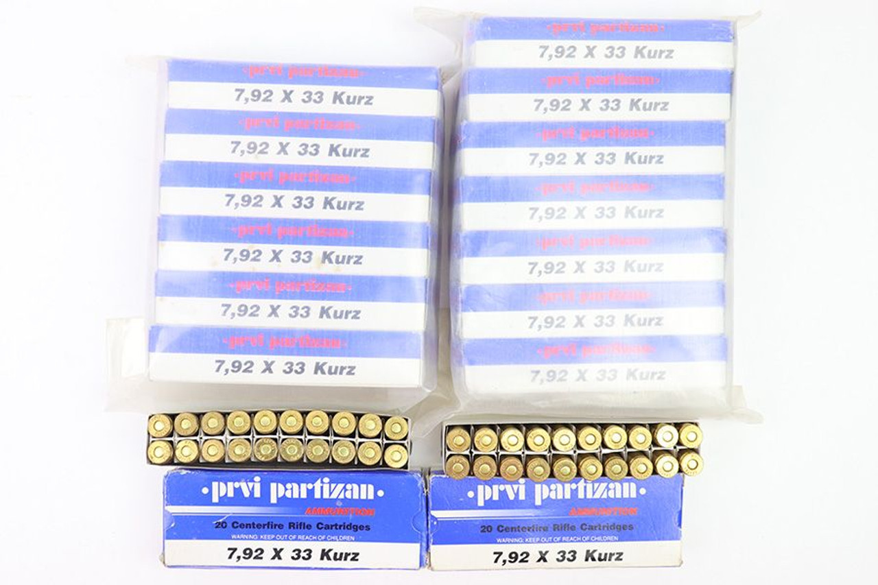 300 Rounds 7.92x33mm Prvi Partisan Ammo - 1