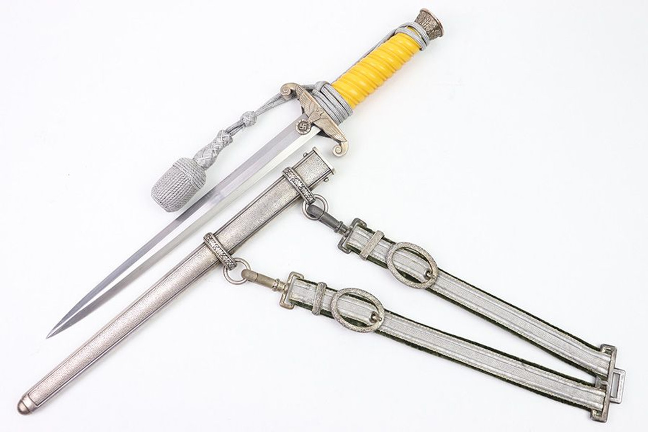 WMW Waffen Army Dagger with Portepee & Hanger - 1