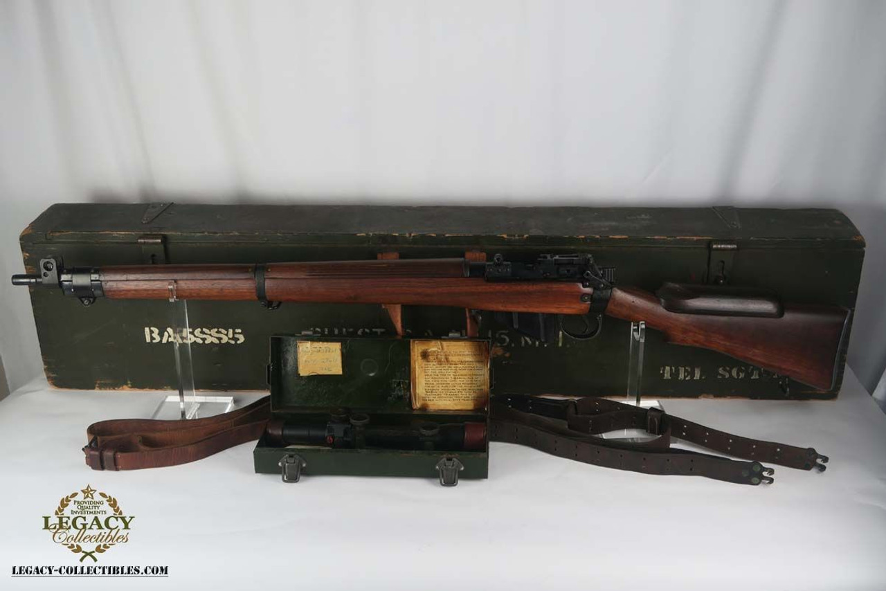 Lee-Enfield No.4 Mk1 (T) Sniper Rifle - 1944 - 1