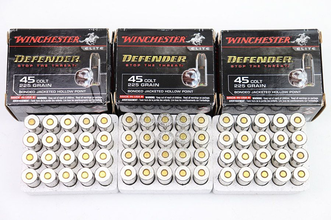 Winchester Defender .45 Colt Hollow Point Ammo - 60 Rounds - 1