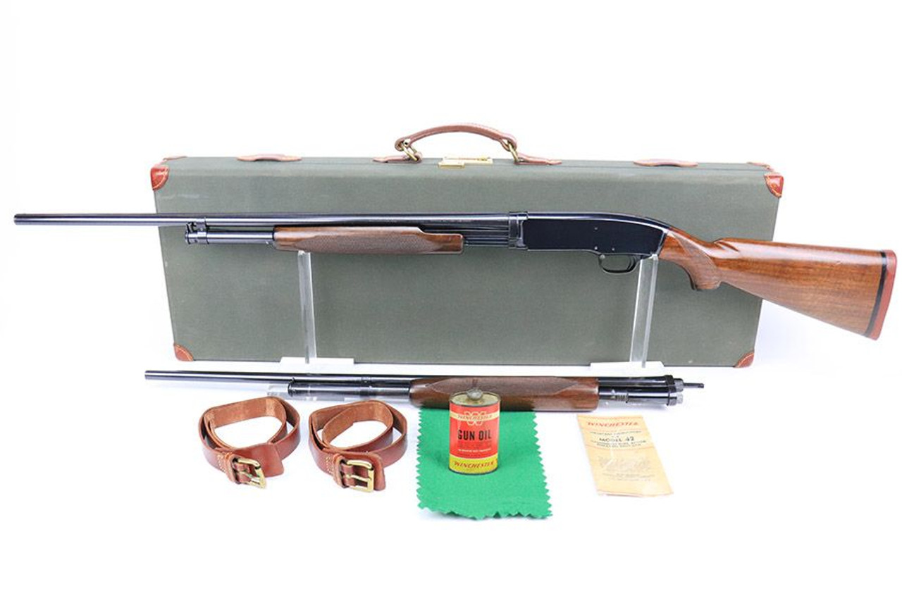 Scarce, Beautiful Winchester Model 42 - Cased, Two Barrel Set - 1