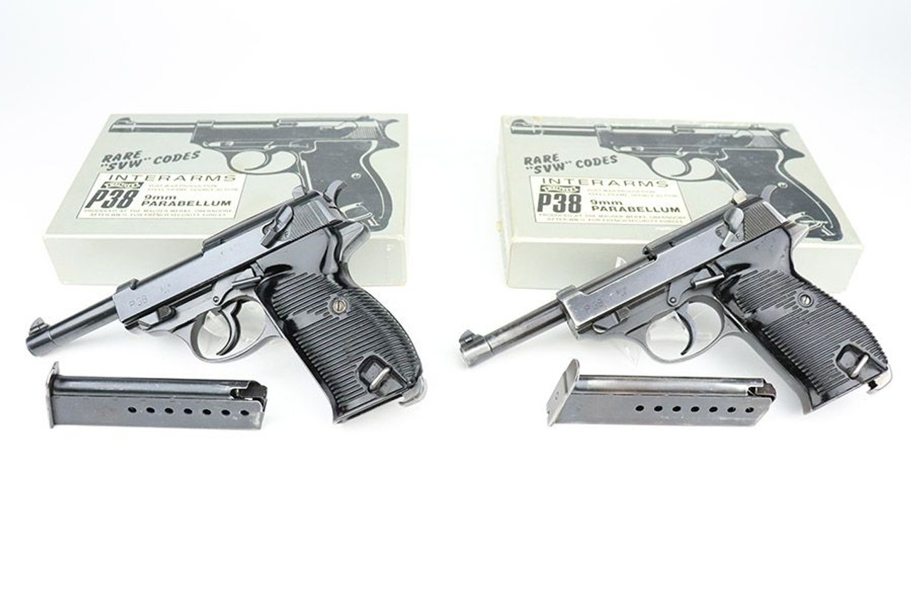 Consecutively-Numbered, Boxed French SVW 46 Mauser P.38's - L Block - 1