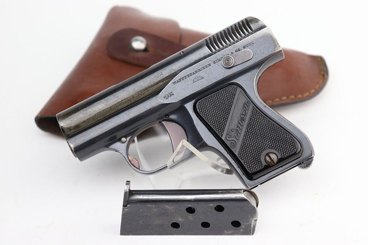 Rare, Early Simson Model 1922 Pocket Pistol Rig - 1