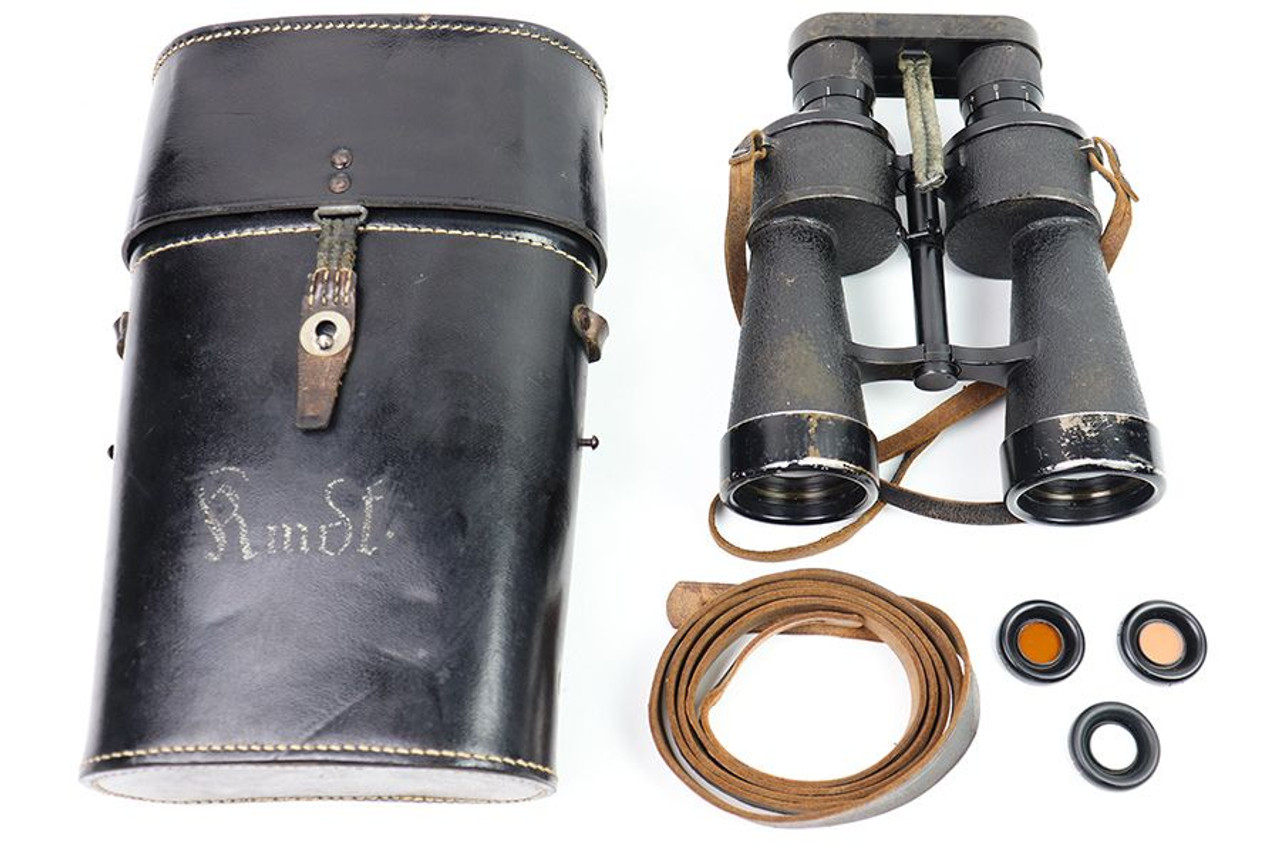 German Kriegsmarine Binoculars & Case - 7x50 - 1