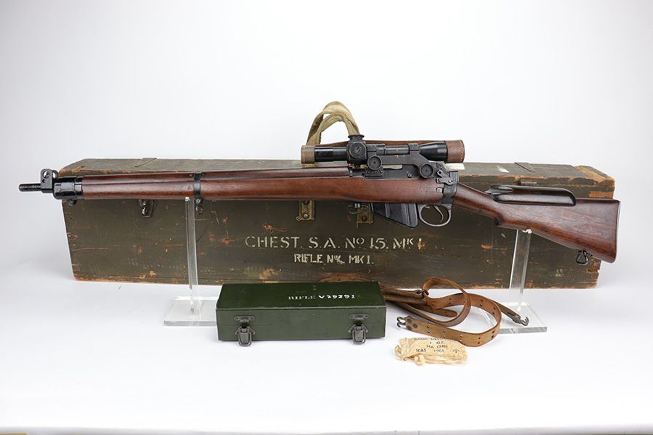 Rare, Incredible British No.4 Mk I(T) Enfield Sniper Rifle Grouping - 1