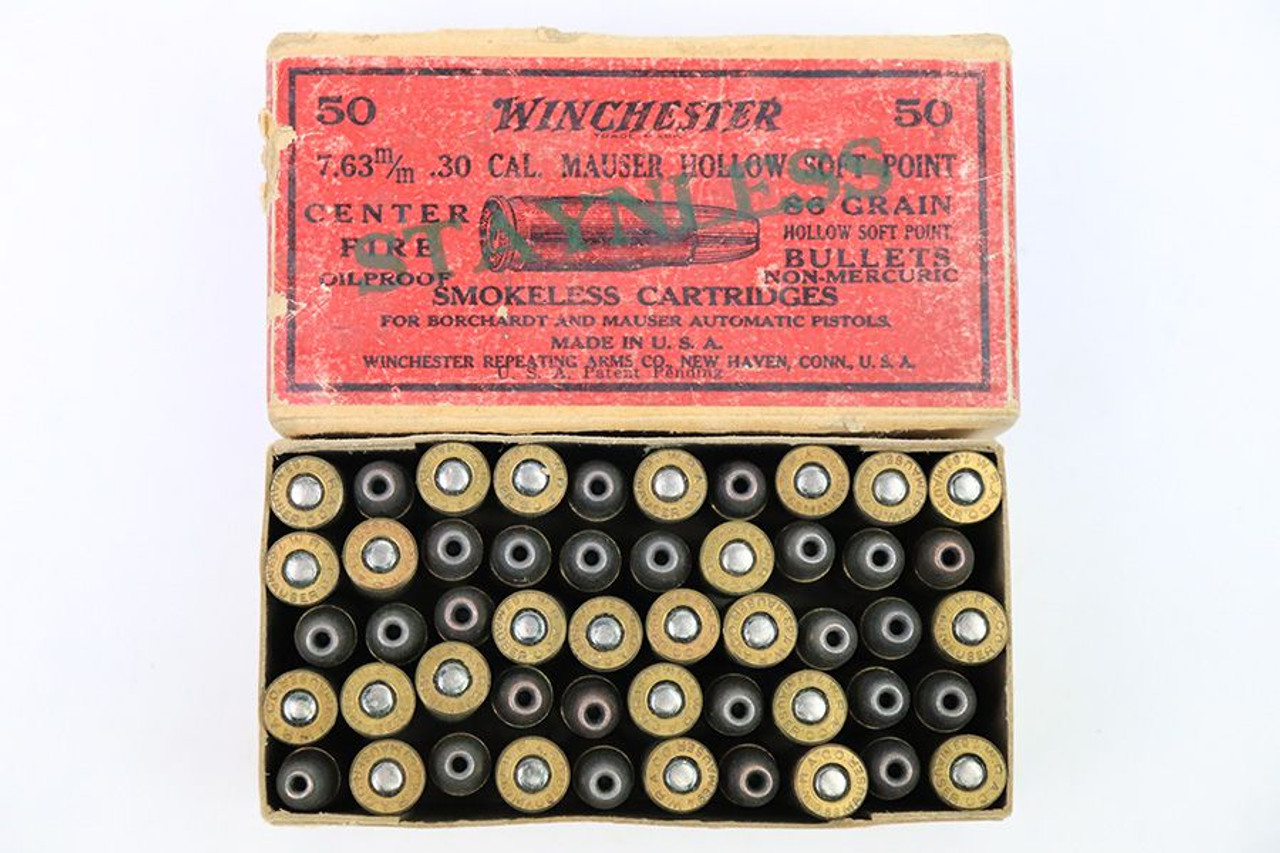 Winchester .30 Mauser Hollow Point Ammo - 1