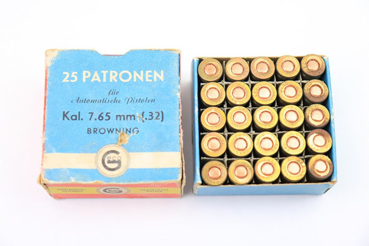 25 Rounds GECO 7.65mm Browning Ammo - 1