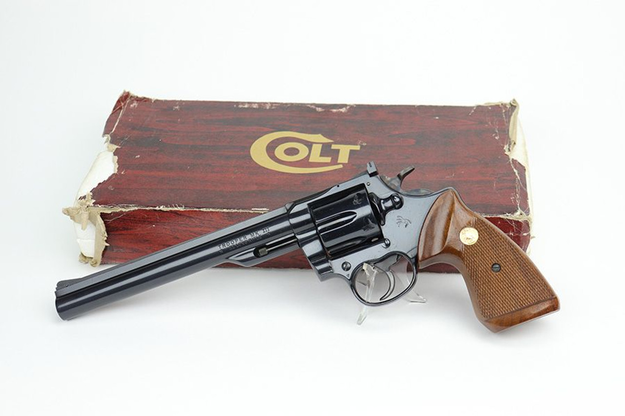 Mint, Boxed Colt Trooper Mk III Revolver - Rare 8" Barrel - 1