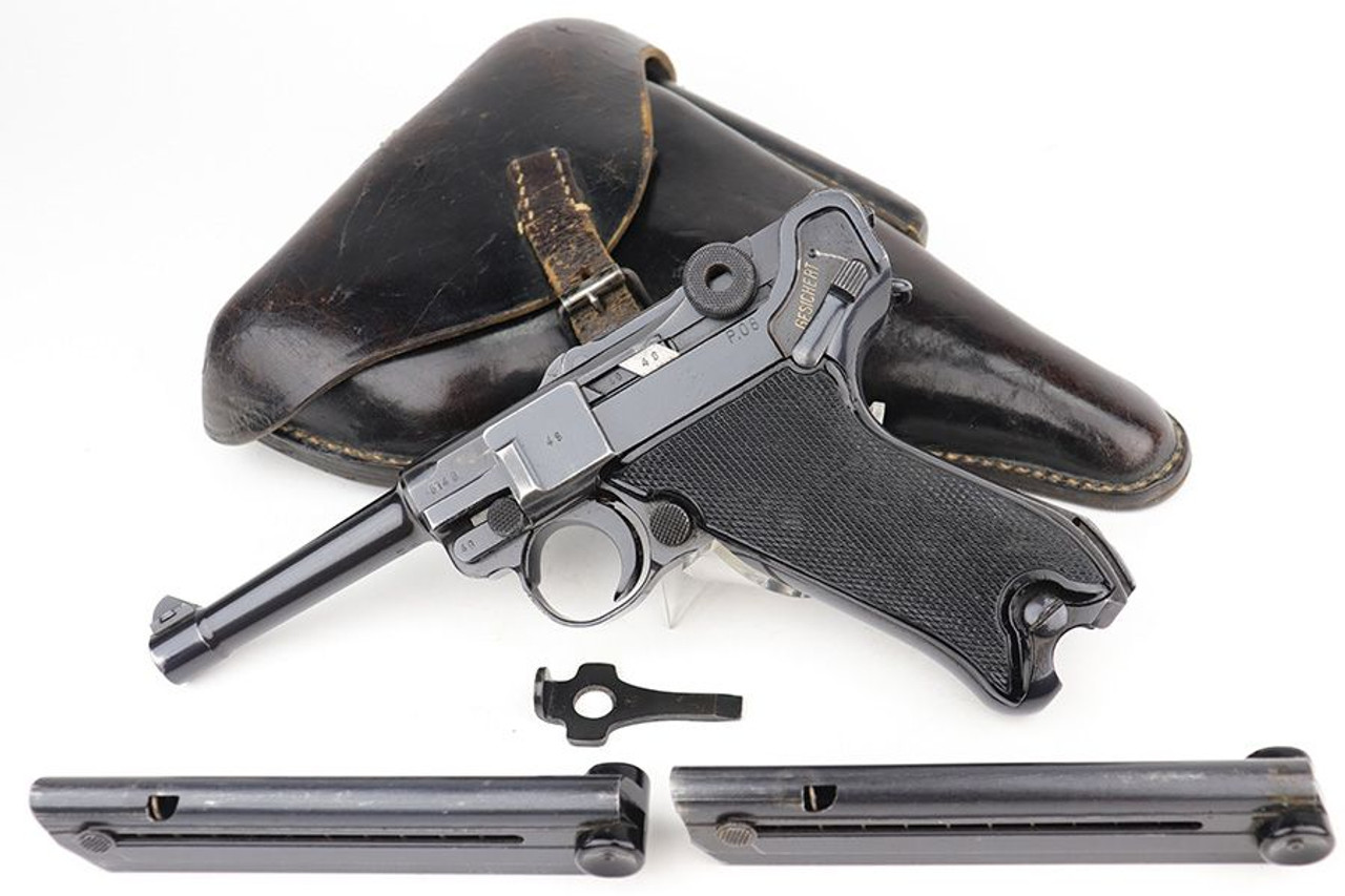 Excellent 1941 "Black Widow" Mauser Luger Rig - 1