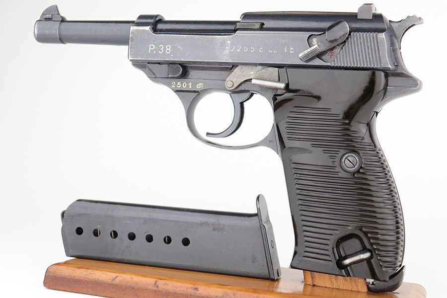 End-of-WW2 GI Mismatched Walther P.38 - Rare FN Frame - 1