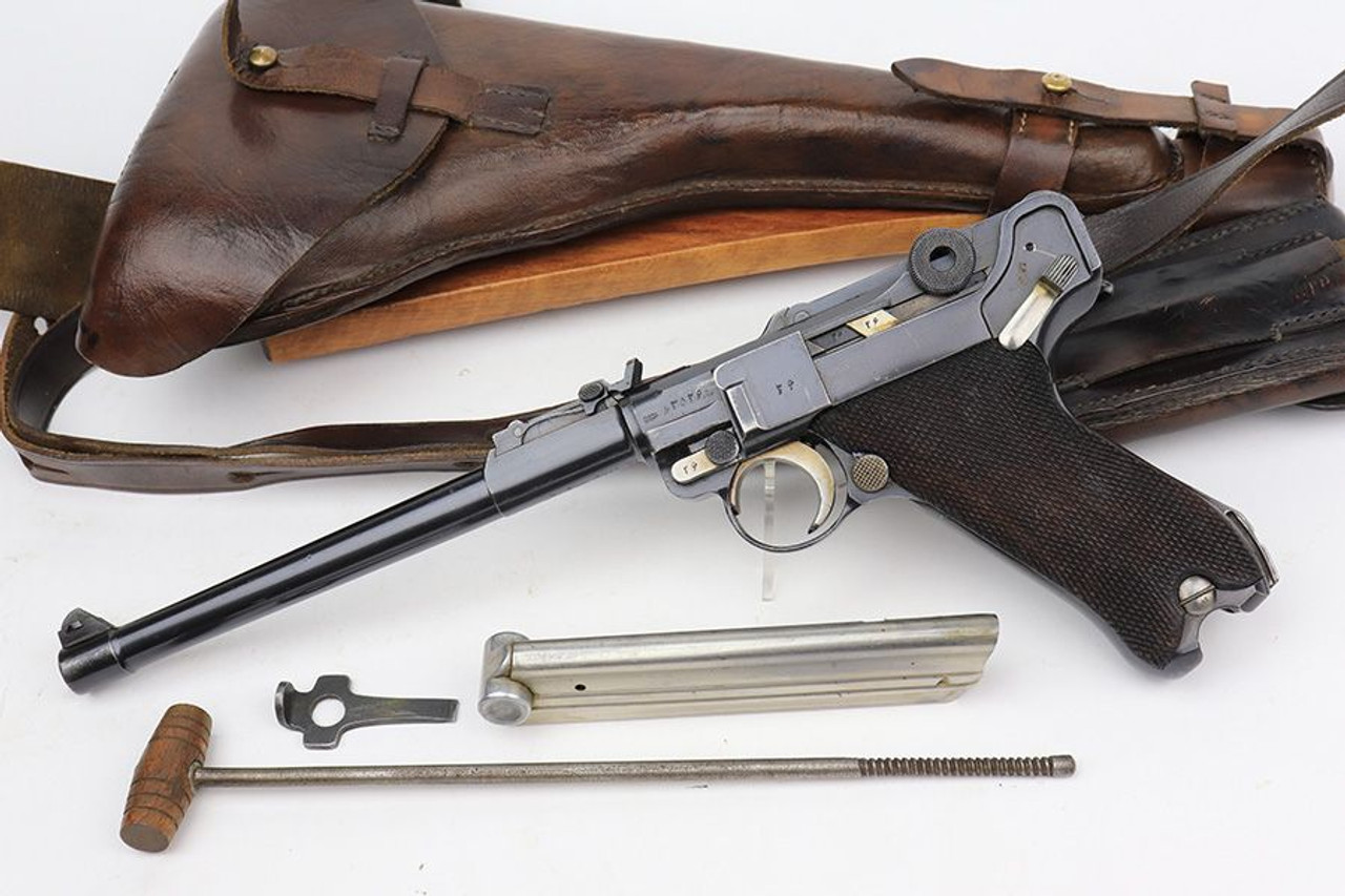 Super Rare Persian Artillery Luger Rig - Matching Magazine - 1