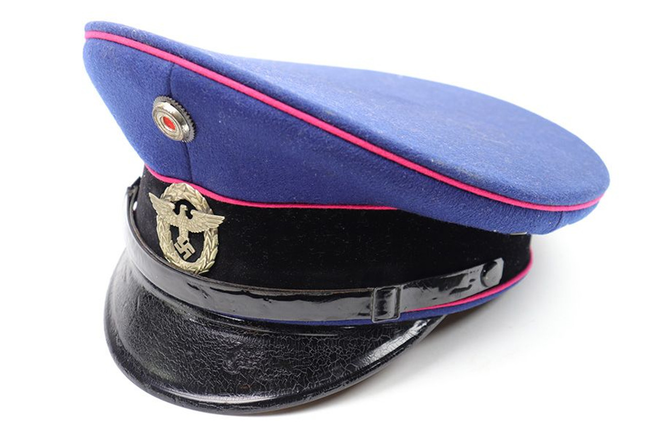 Early WW2 Fire Police Visor Cap - 1