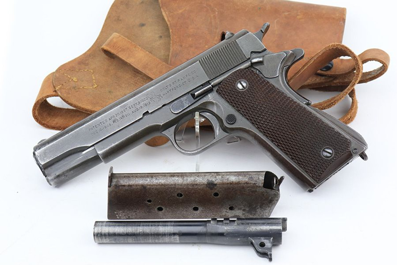 Scarce 1942 Colt M1911A1 Rig - WB Inspector - 1