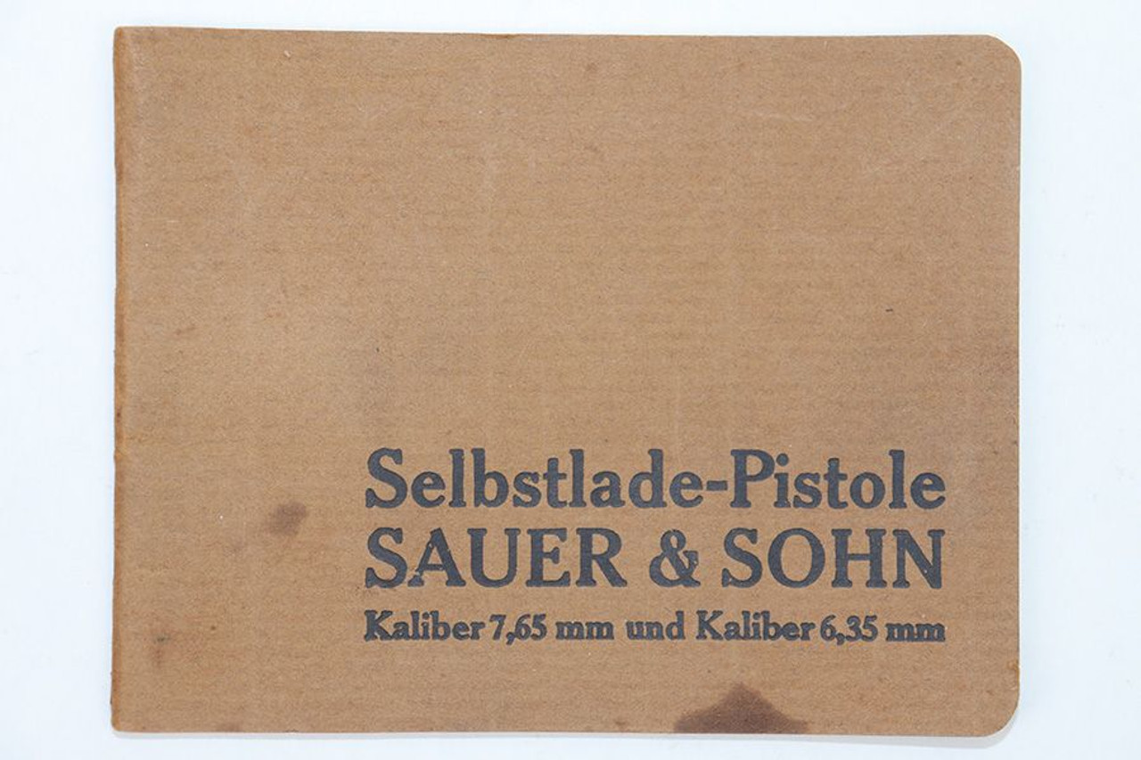 Sauer M1913 Pistol Manual - 1
