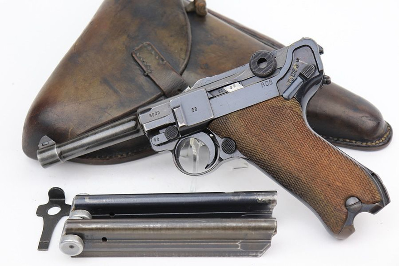 Scarce, Complete Mauser Luger Rig - Two Matching Magazines - 1