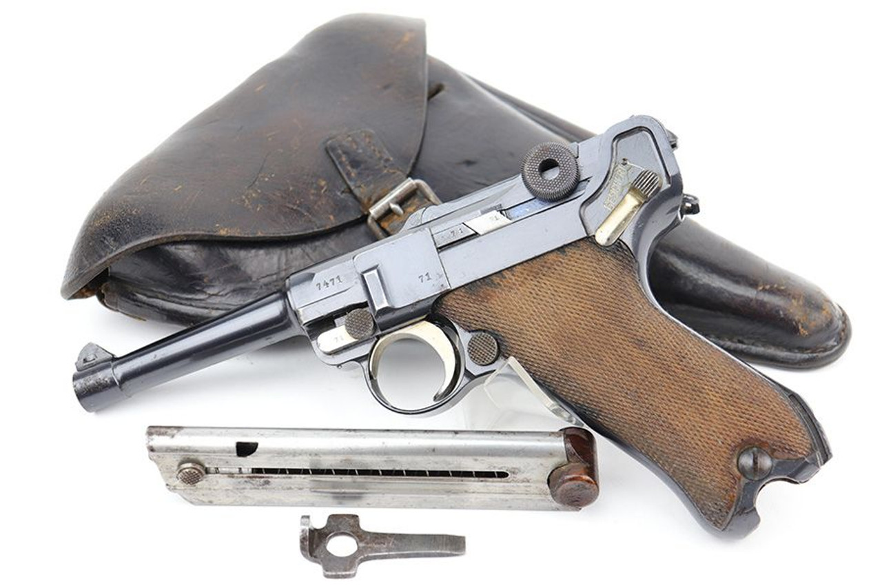 Minty 1915 DWM Luger Rig - Matching Magazine - 1
