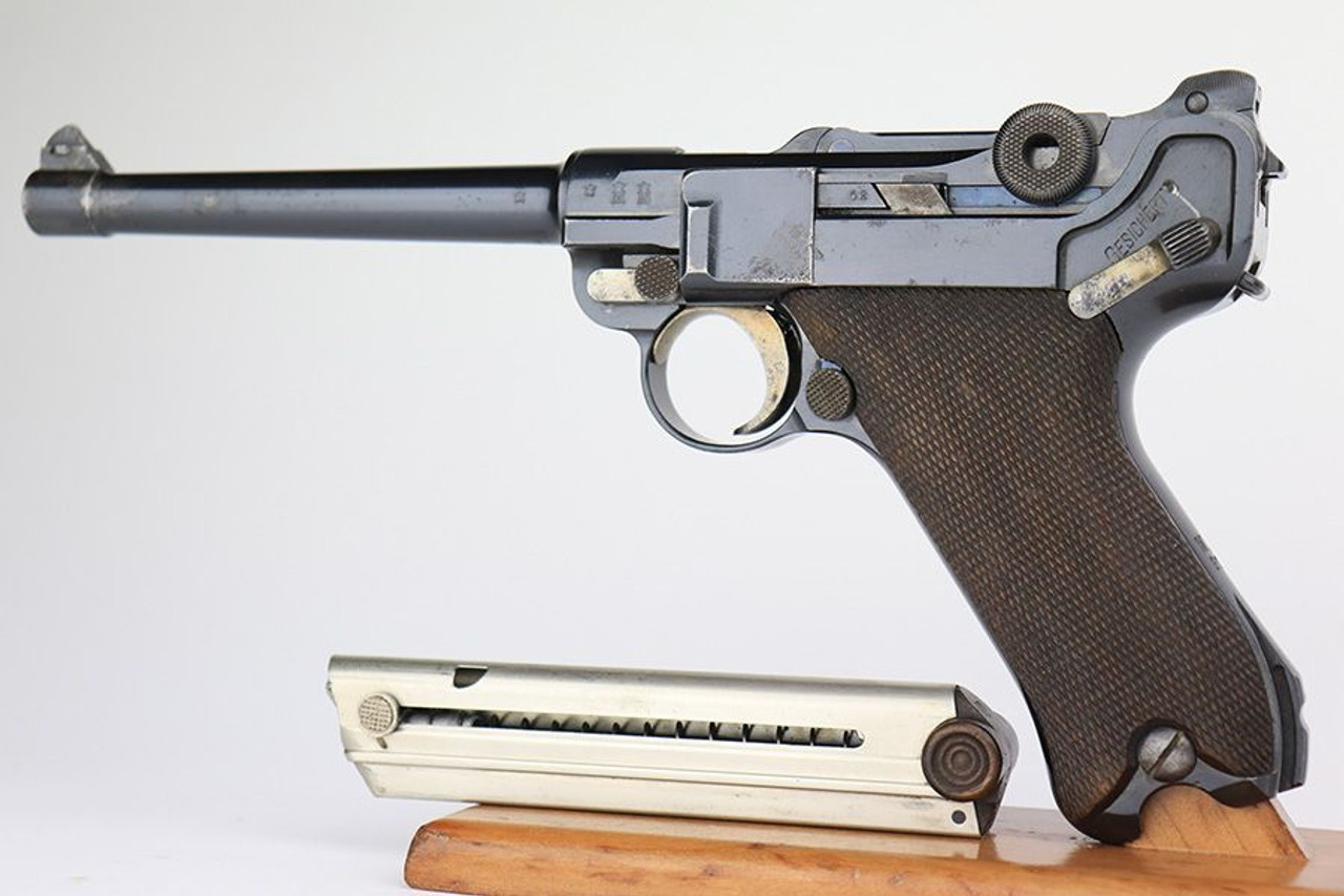 Rare, Excellent DWM Model 1908 Navy Luger - Unit Marked - 1