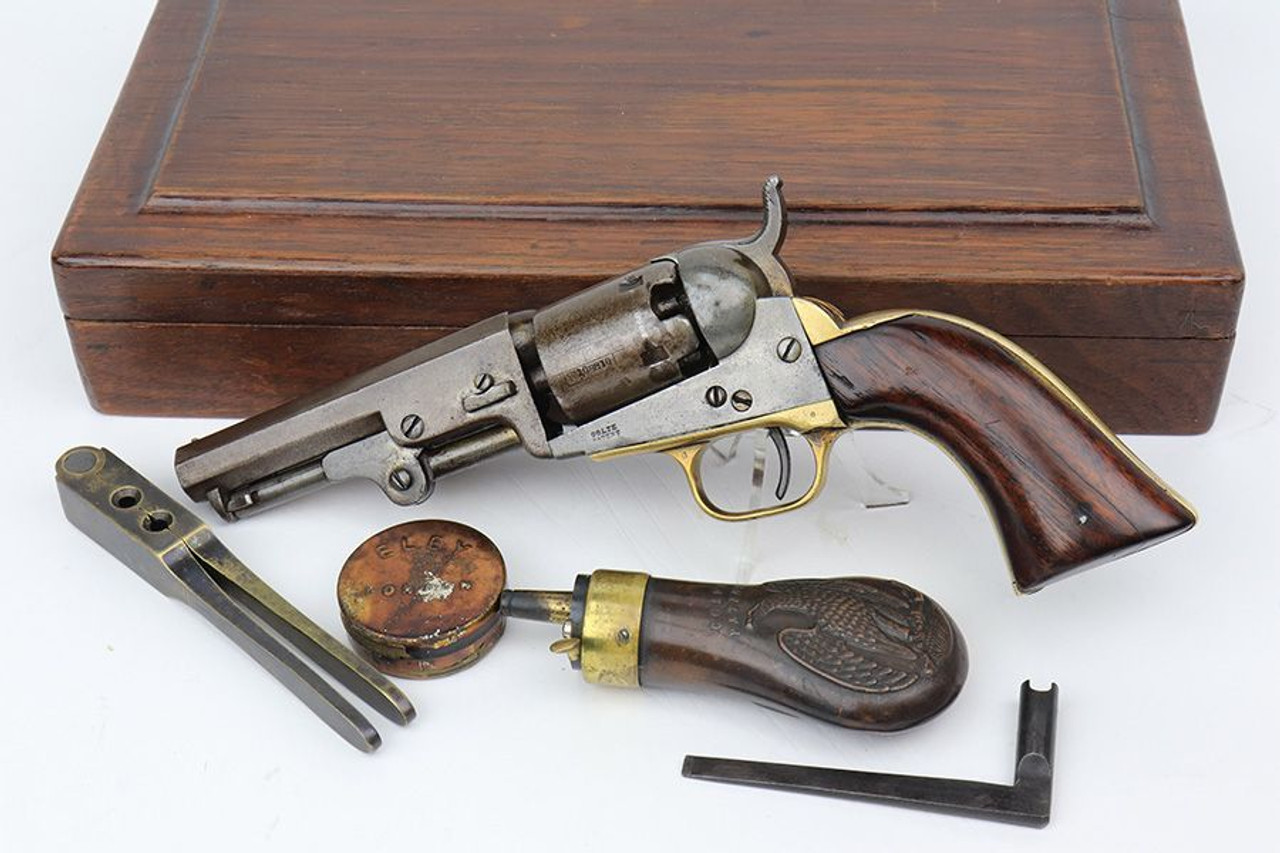 Cased 1855 Colt M1849 Pocket Revolver - 1