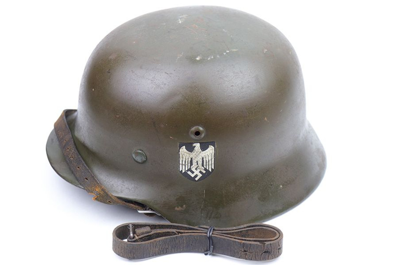 Excellent M35 Double Decal Heer Army Helmet - 1