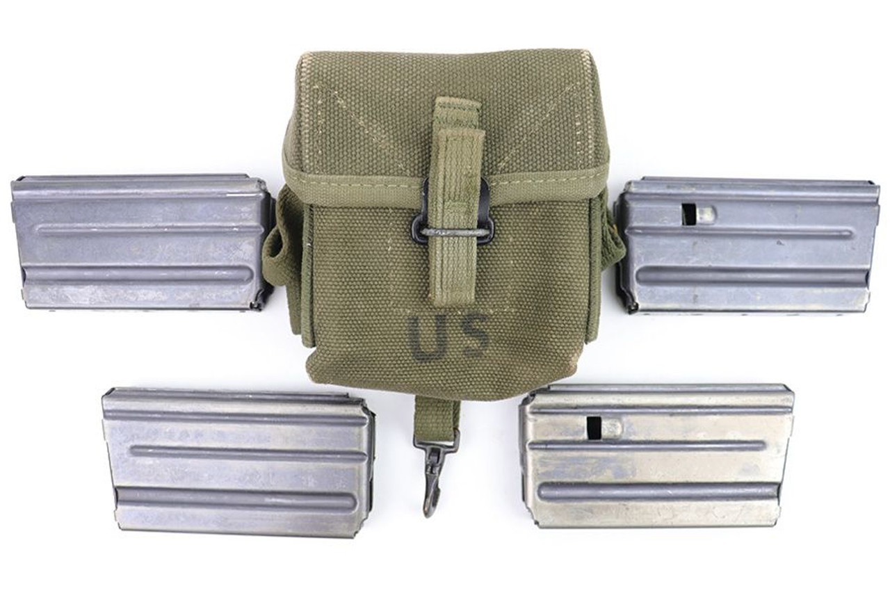 M16 Canvas Mag Pouch with 4 Magazines - 1