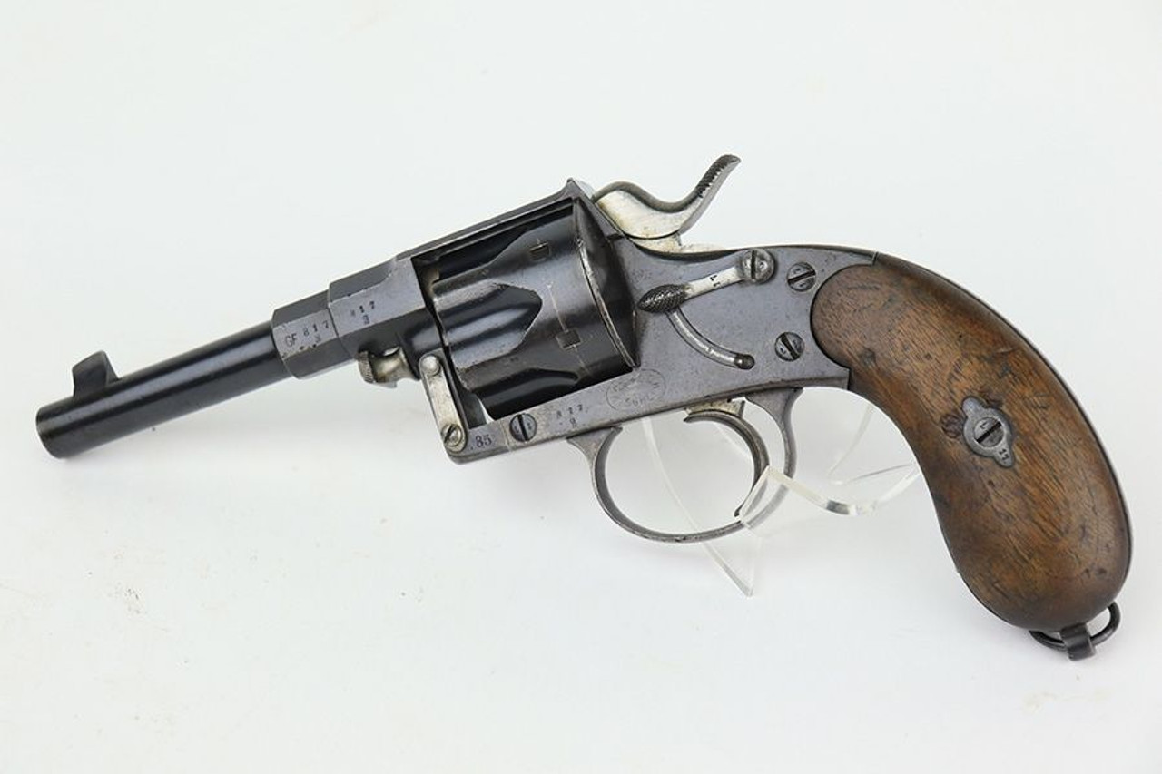 Scarce Erfurt Reichsrevolver M1883 - Unit Marked - 1