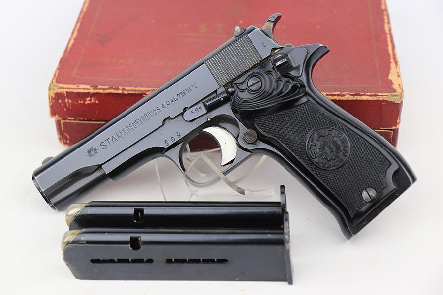 SOLD  - ANIB Star Model SI - Two Matching Mags With Military Registration - 1