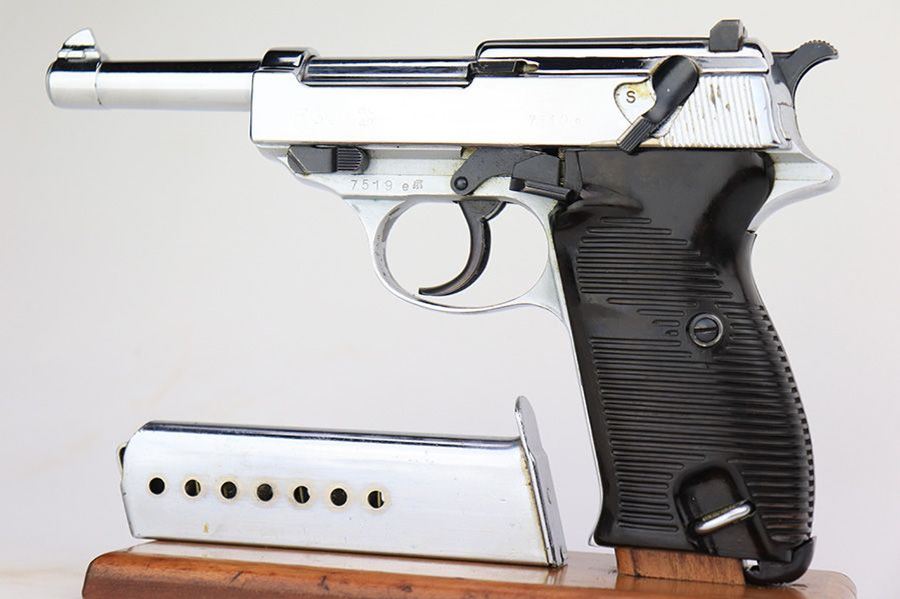 Nickeled 1942 Walther P.38 - AC 42 - 1