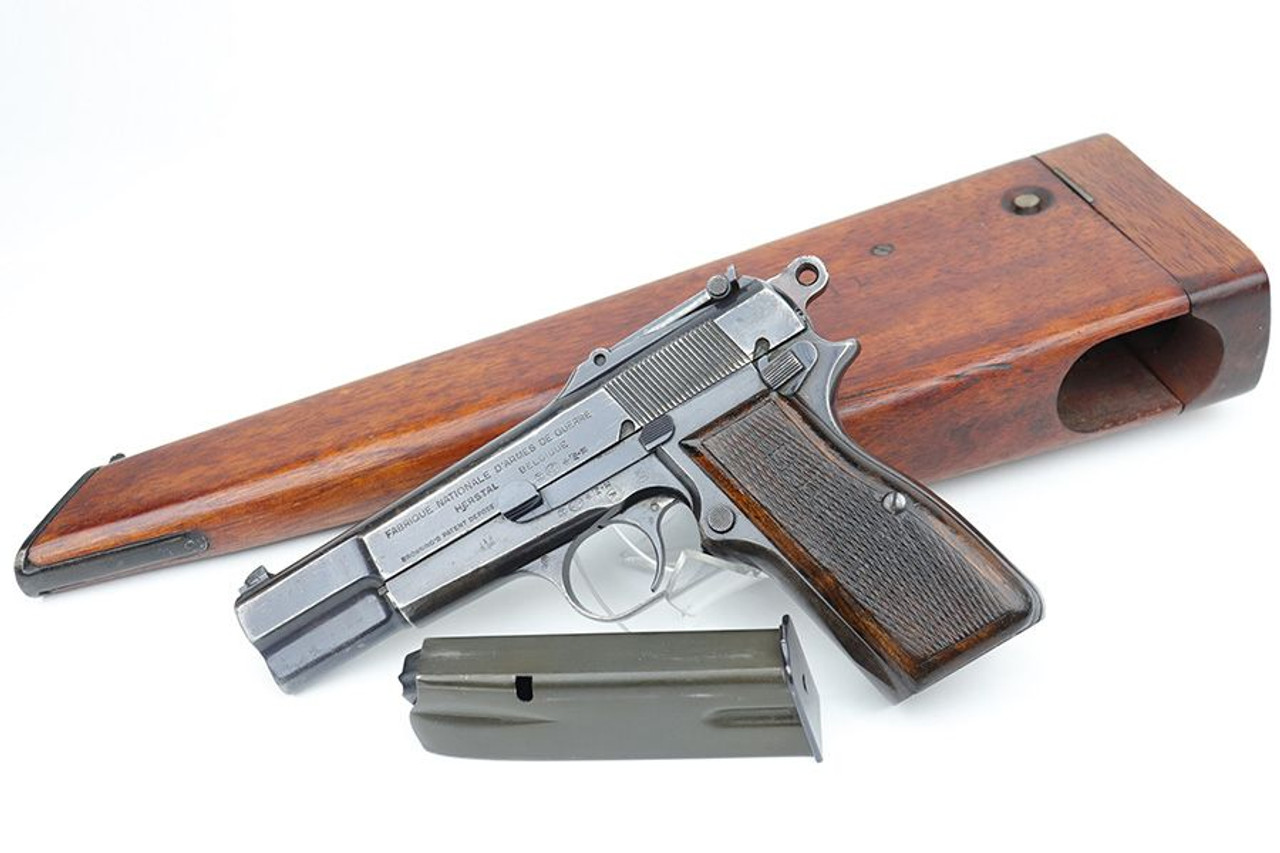 Prewar, Slotted FN Browning High Power With Stock - 1