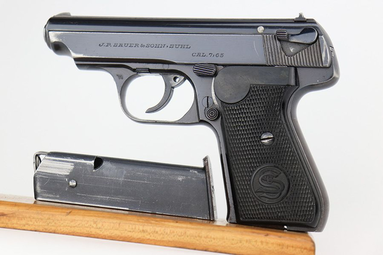 Scarce Police Eagle/C Sauer 38h - Matching Magazine - 1