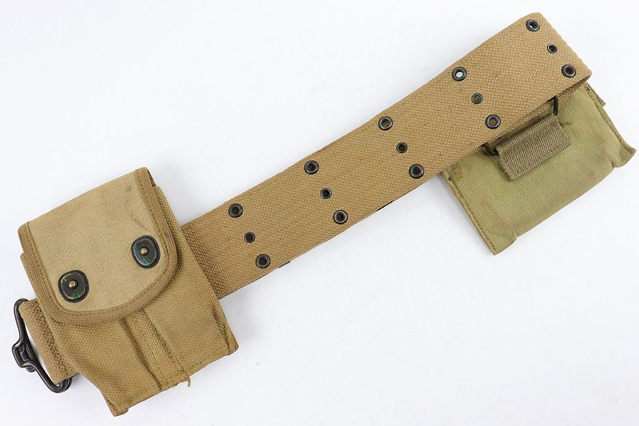 WW1 US Canvas Belt, Mag Pouch & Medical Pouch - 1