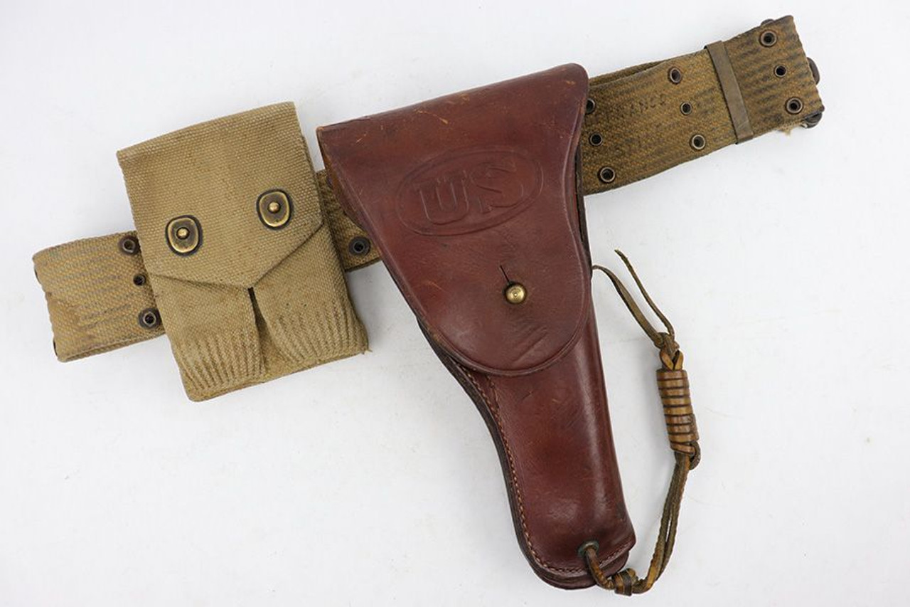 1942 SEARS Holster with Belt & Mag Pouch - 1