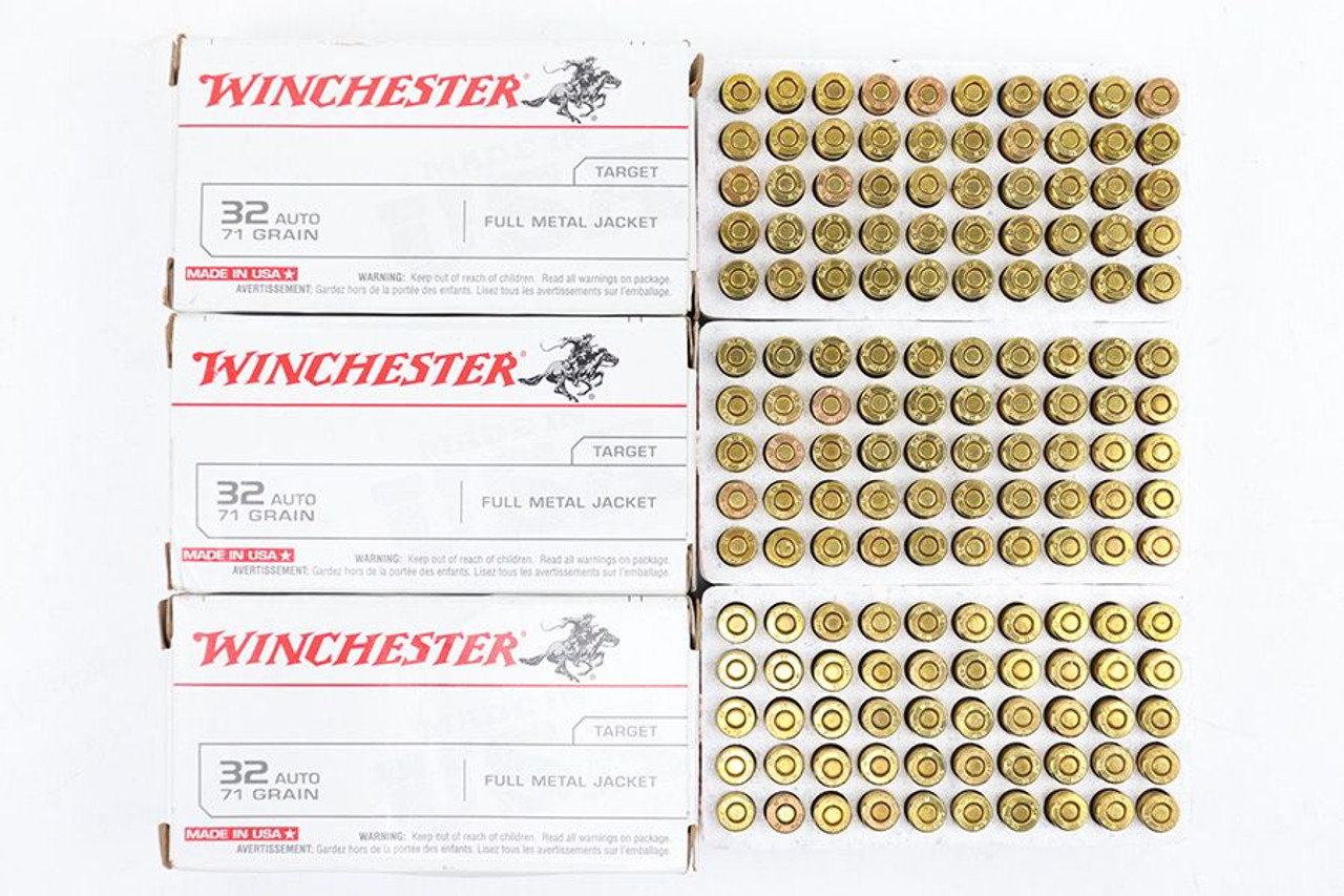150 Rounds Winchester 32 Auto Target Ammo - 1