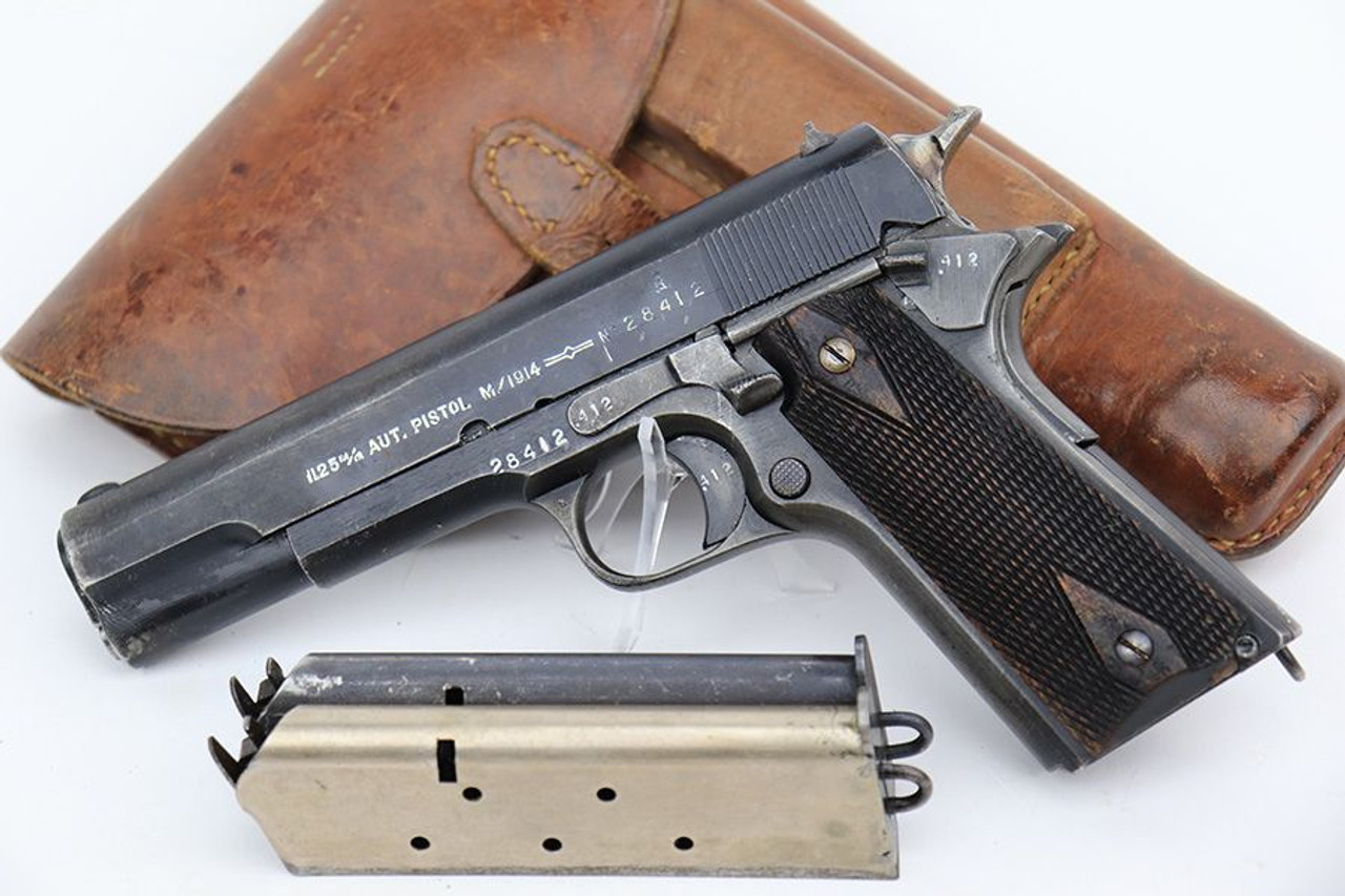 Scarce Kongsberg Colt M1914 Rig - 1942 Mfg - 1