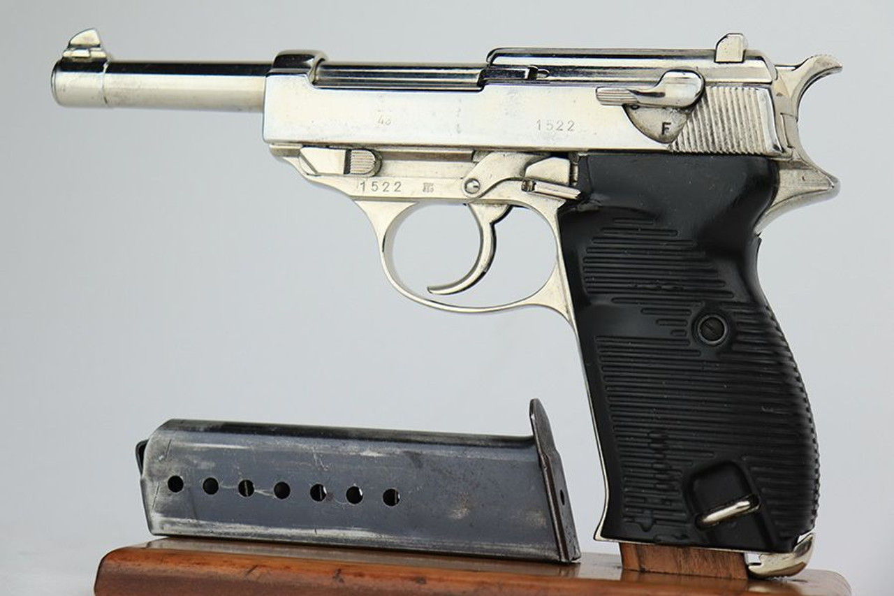 Nickeled 1943 Walther P.38 - AC 43 - 1
