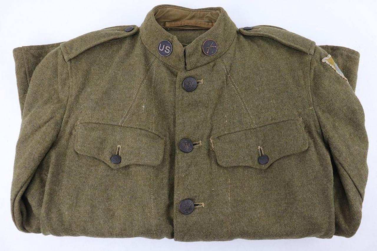 80th Infantry British Made Wool US Jacket - WW1 - 1