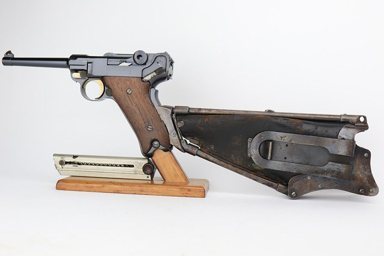 Extraordinarily Rare Military Test Luger - Matching Ideal Stock - 1