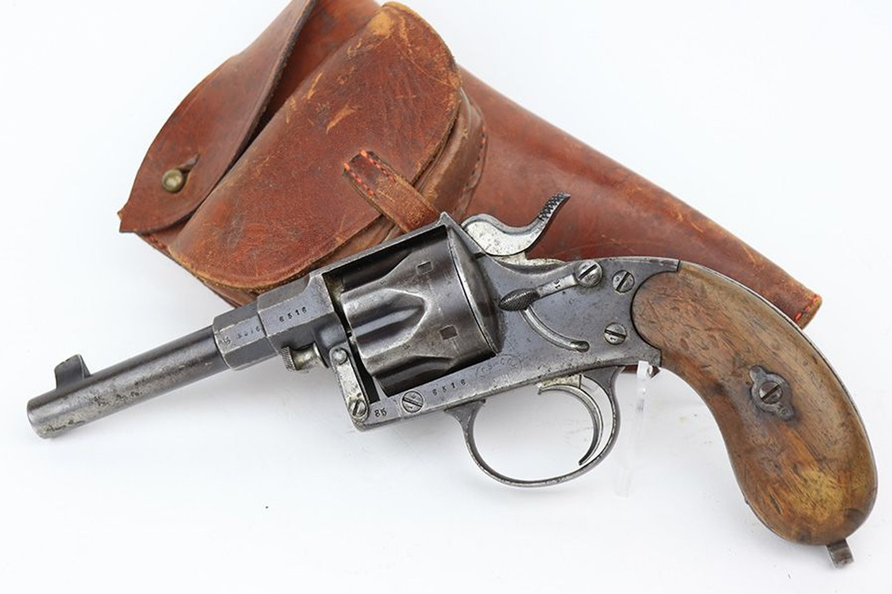 Scarce Suhl Reichsrevolver M1883 Rig - Unit Marked - 1