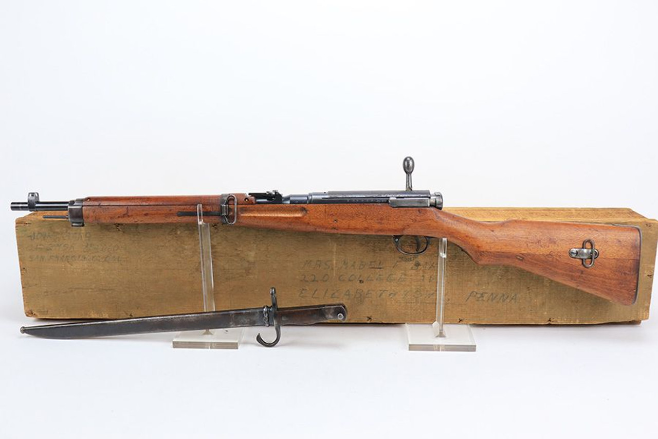 Arisaka Type 38 Carbine With Bayo & Scabbard - In Shipping Crate - 1