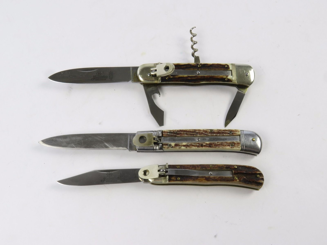 Lot of 3 Hubertus Switchblades - 1