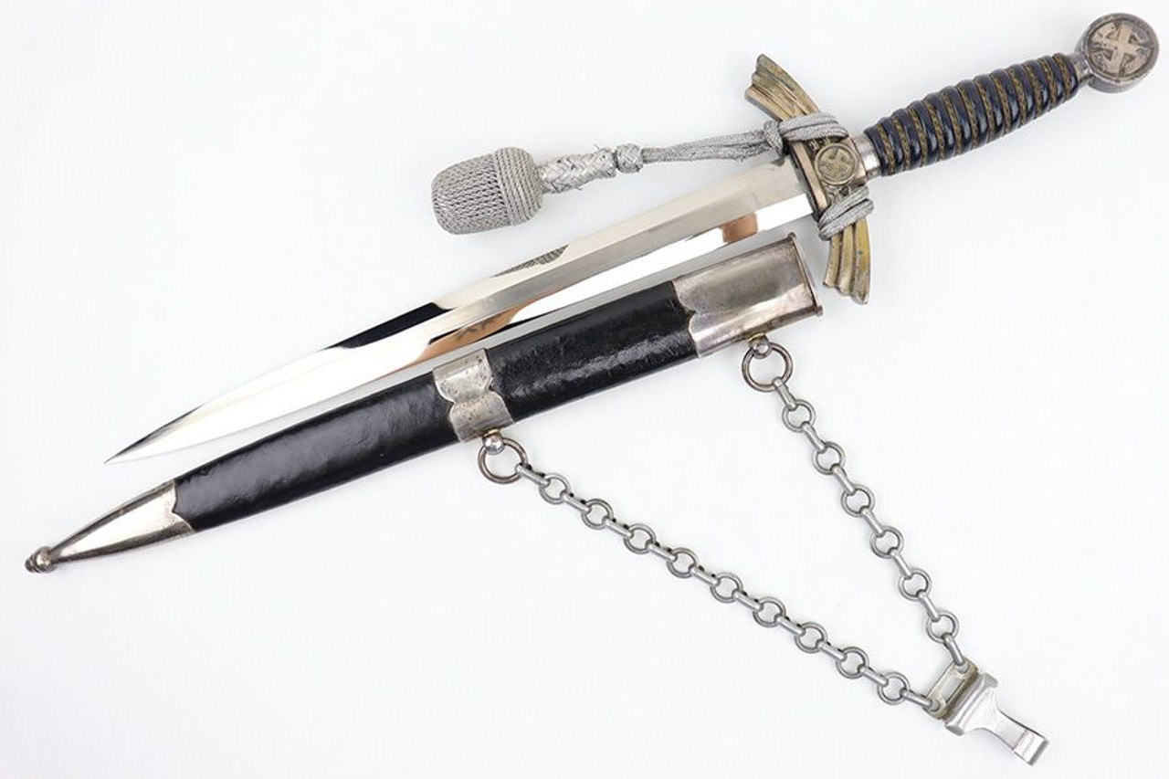 1st Model Luftwaffe Dagger with Chain & Portepee - 1