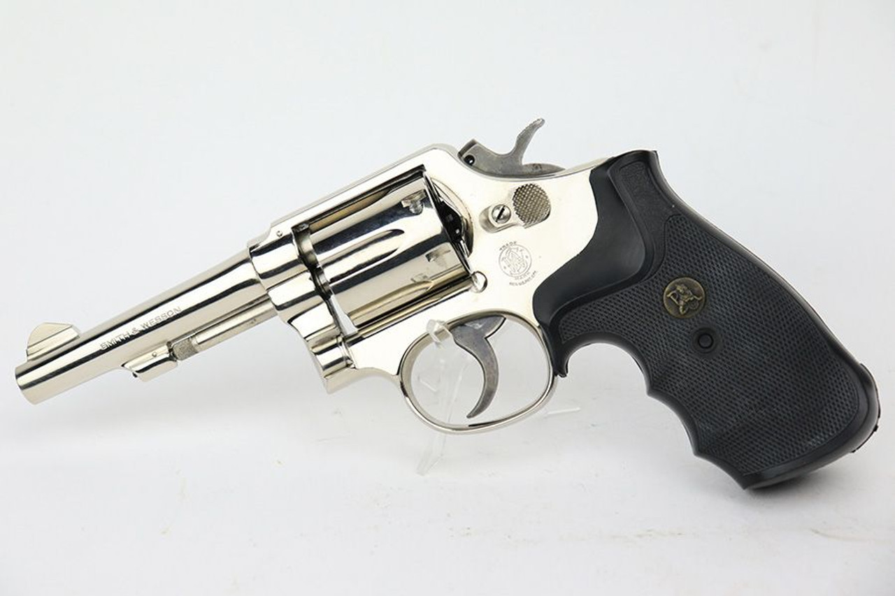 Nickeled Smith & Wesson Model 10-7 Revolver - 1