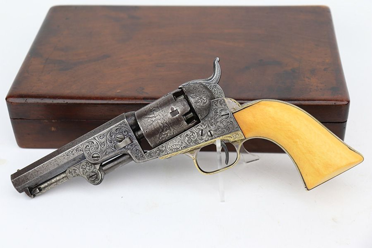 Rare, Engraved Colt Model 1849 Pocket Revolver - 1