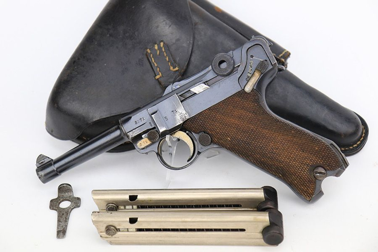 1918 Erfurt Luger Rig - Two Matching Magazines - 1