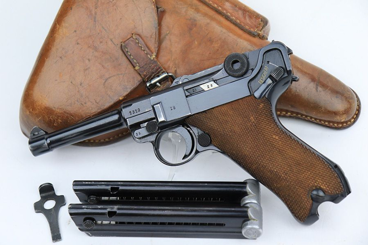 Excellent 1939 Mauser Luger Rig - Two Matching Magazines - 1