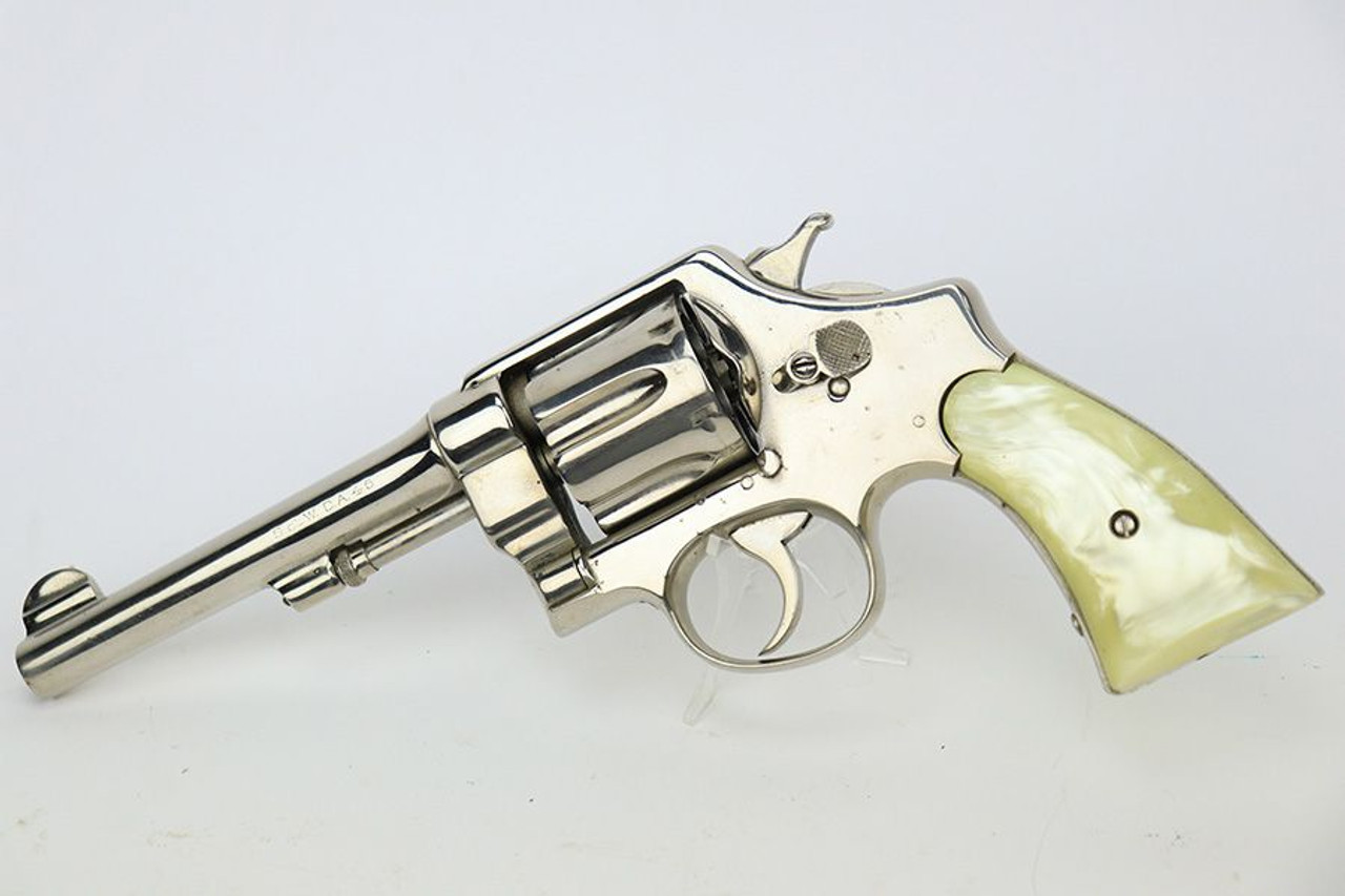 Nickeled Smith & Wesson Model 1917 Revolver - 1