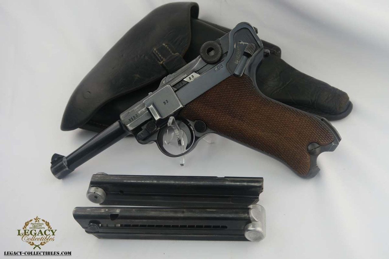 Scarce 1941 '42' Mauser Luger Rig - Matching Mag - 1