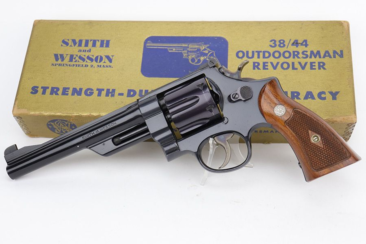 Minty, Boxed Smith & Wesson 38/44 Outdoorsman Model 1950 Revolver - 1