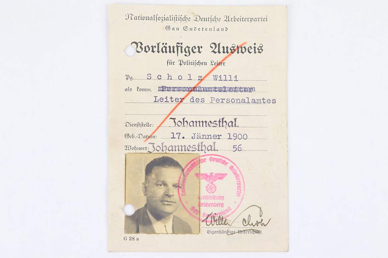 WW2 German Worker's Union ID Card - 1