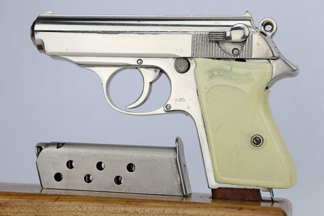 Nickeled Waffen Walther PPK - 1
